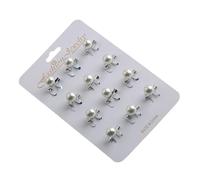 Lot de 12 épingles légères en forme de fausses perles pour hijab - Accessoires pour vêtements formels et écharpes pour femme, taille unique, Comme décrit