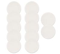 Lot de 12 éponges de maquillage rondes pour fond de teint, poudres et poudres pour fond de teint liquide, crème, anti-cernes, éponge cosmétique ronde - Utilisation humide et sèche