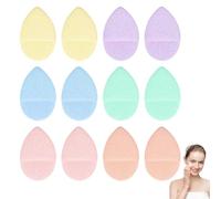 Lot de 12 éponges exfoliantes pour le visage en polyuréthane, réutilisables et lavables, éponges douces pour nettoyage facial, massage, exfoliation des pores et démaquillage quotidien