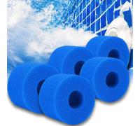 Lot de 12 éponges filtrantes réutilisables en mousse PU pour piscines ¿ Nettoyant écologique pour piscines ¿ Lavable et durable