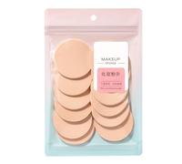 Lot de 12 éponges rondes en mousse souple pour maquillage et nettoyage du visage