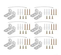 Lot de 12 équerres à angle droit - Dispositif anti-basculement pour la sécurité des enfants - Stabilisation fiable des meubles et prévention des risques de basculement à la maison