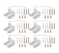 Lot de 12 équerres à angle droit pour sécurité enfant Dispositif anti-basculement pour sécuriser les meubles et les risques de basculement dans les environnements domestiques