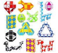 Lot de 12 et 24 Blocs Magiques pour Anniversaire d'Enfant - Jouets Serpents Magiques - Cadeau pour Garçons et Filles