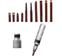 Lot de 12 extracteurs de vis à impact pour fixations coincées Vis tenaces rouillées Durabilité Construction en acier carbone Plusieurs tailles Extracteur de vis