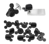 Lot de 12 fermoirs d'oreilles de souris en caoutchouc PVC - Compatible avec Mickey Mouse, Disney et les broches de collection fantaisie - Gardez vos épingles préférées en toute sécurité à vos