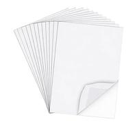 Lot de 12 Feuilles Adhésives Double Face A4 Transparent Extra Fort, Ruban Adhésif Double Face pour Loisirs Créatifs, Scrapbooking, Photos, Papier, Carton, Bricolage et Décoration, Facile à Couper