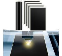 Lot de 12 feuilles de papier de marquage en fibre noire et colorée, 39 x 27 cm, 5/10/12 pièces par paquet avec grattoir - pour verre, métal, tasses et vaisselle