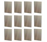 Lot de 12 feuilles métalliques en aluminium, 2 x 10,2 x 0,3 cm d'épaisseur, plaques métalliques de soudage, matériaux d'entraînement pour la construction, la fabrication automobile