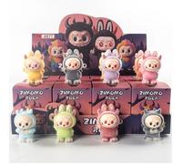 Lot de 12 Figurines Labubu Les Monstres - Boîtes Surprises Kawaii en PVC, Sac surprise,Mini Poupées à Collectionner, Cadeau Noël o