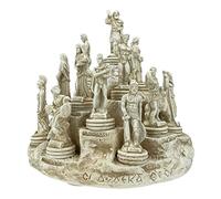 Lot de 12 figurines miniatures Pantheon des dieux olympiques grecs en pierre moulée