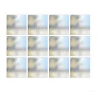 Lot de 12 films d'intimité pour fenêtre - Effet arc-en-ciel - 28 x 28 cm - Effet arc-en-ciel - Statique - Bloque les UV - Autocollant réfléchissant la chaleur