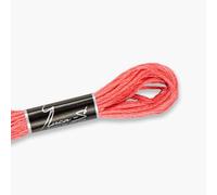 Lot de 12 fils à broder de qualité supérieure Luca-S, 100 % coton Giza, coton tordu certifié Oeko TEX - 15 / DMC 3706 / Anchor 33