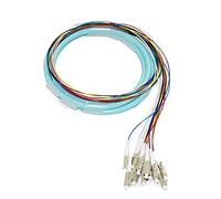 Lot de 12 fils de fibre optique Pigtail 1,5 mètre SC/LC/FC/ST FTTH (LC/UPC OM4 MM multi mode, 10)