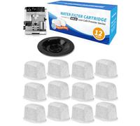 Lot de 12 filtres à café de rechange pour machine à café Ninja - Pour machine à café Ninja Luxe Premier ES601EU et Ninja Luxe Pro ES701EU