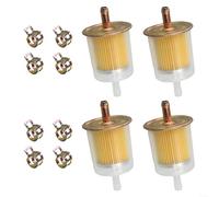 Lot de 12 filtres à carburant en ligne, filtration efficace, raccord, fixation sécurisée