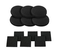 Lot de 12 filtres à charbon actif pour poubelle à compost - Recharge de filtres à charbon de bois extra épais pour seau d'intérieur, 1 cm d'épaisseur
