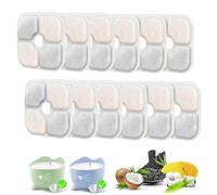 Lot de 12 filtres de fontaine à eau pour chat compatibles avec les filtres de fontaine à eau Catit Pixi, triple système de filtration