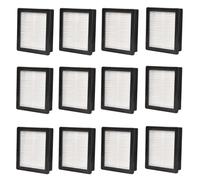 Lot de 12 filtres de rechange compatibles avec ProTeam Super Coach Pro 10, Pro 6, GoFree Flex, ProVac FS 6 - Cartouche filtrante pour aspirateur à dos - Lot de 2, réutilisable, lavable, haute