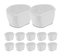 Lot de 12 filtres de rechange pour fontaine à eau pour chats | Recharge de filtre pour fontaine automatique pour animaux de compagnie | 12 unités de blocage des poils sales | Fournitures pour