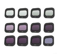 Lot de 12 filtres d'objectif en verre optique, compatibles avec les drones DJI Mini 5 Pro, filtre de nuit pour photographie aérienne créative
