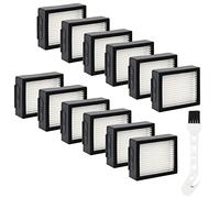 Lot de 12 filtres HEPA de rechange pour aspirateur iRobot Roomba E I & J Series i7 i7+/Plus i3 i3+ E5 E6 E7 i4 i4+ i5 i5+ i6 i6+ i8 i8+ 1 brosse de nettoyage