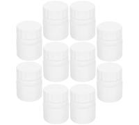 Lot de 12 Flacon Hdpe 30ml, avec Bouchon à Vis | Blanc, Format Compact pour Voyages et Randonnée, pour Comprimés ou Billes, Transport Étanche