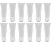 Lot De 12 Flacons Vides Rechargeables En Plastique Transparent Souple Avec Couvercle À Rabat Pour Échantillons De Maquillage-100 Ml
