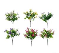 Lot de 12 fleurs d'oncidium élégantes parfaites pour la maison et le jardin (violet)