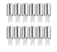 Lot de 12 fourchettes à maïs en acier inoxydable pour barbecue, pique-nique et cuisine à la maison, multi-usages, pour camping, barbecue, ustensiles de maïs