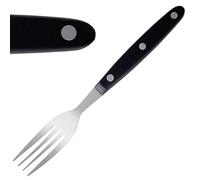 GardenGrill Fourchettes à viande C135 – manche noir, inox poli 200 mm – lot de 12, lave-vaisselle