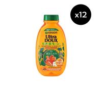 Lot de 12 - Garnier Ultra Doux Huile d'Abricot & Fleur de Coton Enfants 2-en-1 Shampooing & Démêlant 300ml