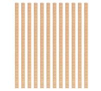 Lot de 12 garnitures en bois brut - 30 mm x 7 mm - Bandes décoratives en bois intérieur pour miroir, armoire, fenêtre, porte, mur, bobine en bois, décoration d'intérieur (style vague)