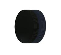 Lot de 12 genouillères thermocollantes à repasser 6 bleu marine et 6 noires Coudières et patchs de réparation pour vêtements, pantalons, vestes et pulls 16 x 10 cm