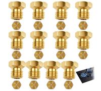 Lot de 12 Gicleur Gaz Butane Universels Pour Cuisinière, Gicleur Gaz de Ville, 6 Tailles (0.5/0.7/0.8/0.9/0.95/1.1mm)