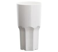Lot de 12 gobelets empilables 460 ml Ø 8,2/6,2 x 15,1 cm Blanc polycarbonate