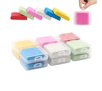 Lot de 12 gommes à pétrir, 4 x 3,5 cm, gomme à modeler, 6 couleurs, pour dessin d'esquisse avec gomme à pétrir, gomme à pétrir, gomme à pétrir, pour dessin coloré, peinture, fournitures scolaires