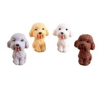Lot de 12 gommes créatives pour l'école primaire - Papeterie d'apprentissage - Dessin animé - Motif chien en peluche - Couleurs mélangées