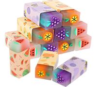 Lot De 12 Gommes Mignonnes Pour Enfants,Gommes Amusantes En Forme De Fruit Parfumées,Gommes En Caoutchouc Pour Salle De Classe,Étudiants,Récompenses,Fournitures Scolaires,Cadeaux De Fête