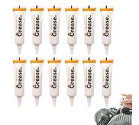 Lot de 12 graisses pour imprimante 3D, 10 g de graisse silicone, graisse silicone alimentaire, graisse silicone pour joints, graisse silicone transparente, graisse silicone polyvalente, lubrifiant