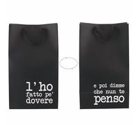 Lot de 12 grandes enveloppes cadeau double face en papier poignées en tissu 23 x 15 x 39 cm, S.P.Q.eRe