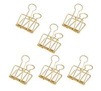 Lot de 12 grandes pinces dorées, 51 mm