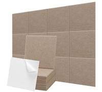 Lot de 12 grands tableaux d'affichage en feutre absorbant le bruit pour la maison, le bureau - 90 x 120 cm - Kaki