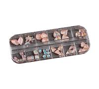 Lot de 12 grilles 3D pour ongles en cristal - Strass - Pièces professionnelles - Décoration de manucure