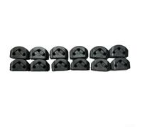 Lot de 12 guides de retenue de cordes pour guitare classique, ukulélé et guitare flamenco Composite en trois couleurs (noir)