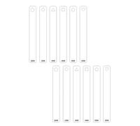 Lot de 12 guides de roulement pratiques en acrylique pour projets de poterie en argile polymères et contrôle de l'épaisseur de la pâte