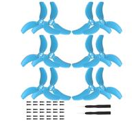 Lot de 12 hélices Avata 2 for DJI Avata 2, Lames silencieuses, Ailes de Rechange (Noir)(Blauw)