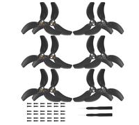 Lot de 12 hélices Avata 2 for DJI Avata 2, Lames silencieuses, Ailes de Rechange (Noir)(Nero)