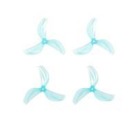 Lot de 12 hélices tripales 45 mm, arbre de 1,5 mm, for moteur sans balais FPV Quadcopter, for drone M75 Pro(3-Blade Blue)