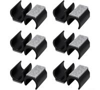 Lot de 12 housses de pieds de chaise en forme de U avec patins en feutre de 25 mm de diamètre pour protéger les meubles et prévenir les rayures sur le sol